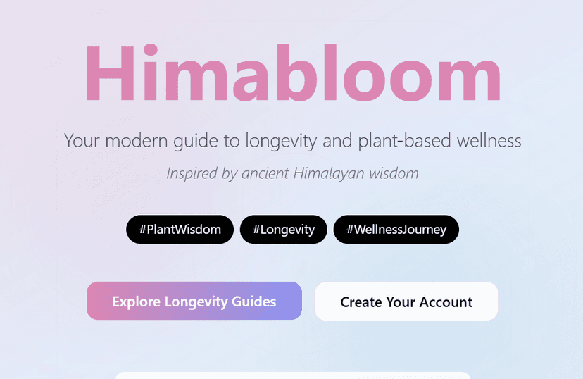 Himabloom project screenshot